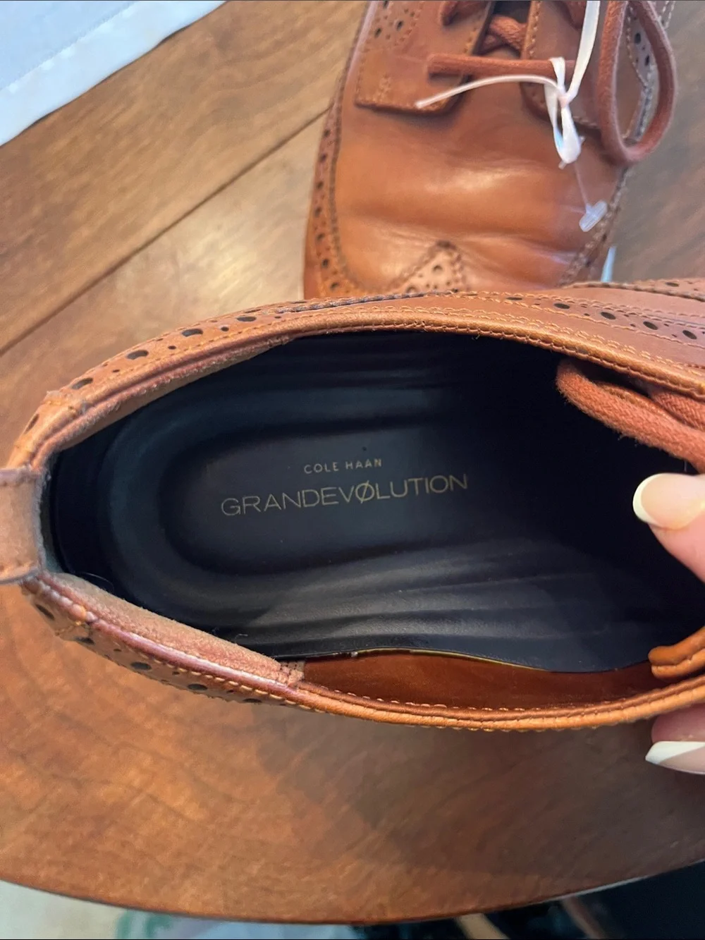 Cole Haan Brown Leather Wingtip Derbys